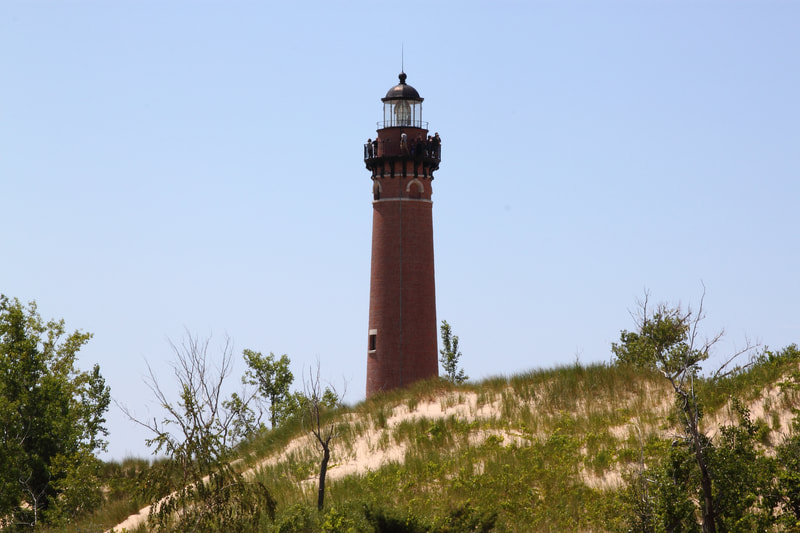 The Big Sable Lighthouse in the Ludington State Park is one of many of it's charms.  Voted queen of the state parks.