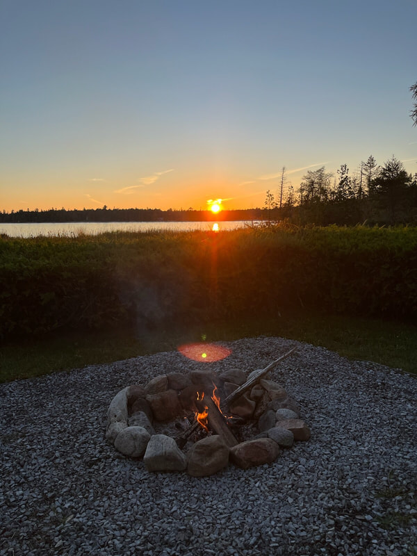 Sunset, S'mores and the lake. Ah!